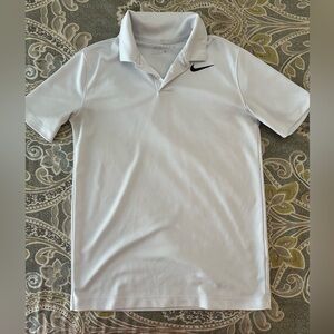Nike Boys White Golf Polo